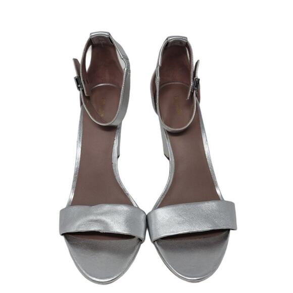 Diane Von Furstenberg Block Heel Chainlink Ankle Strap High Heels Sandal Size 10 - Picture 7 of 7